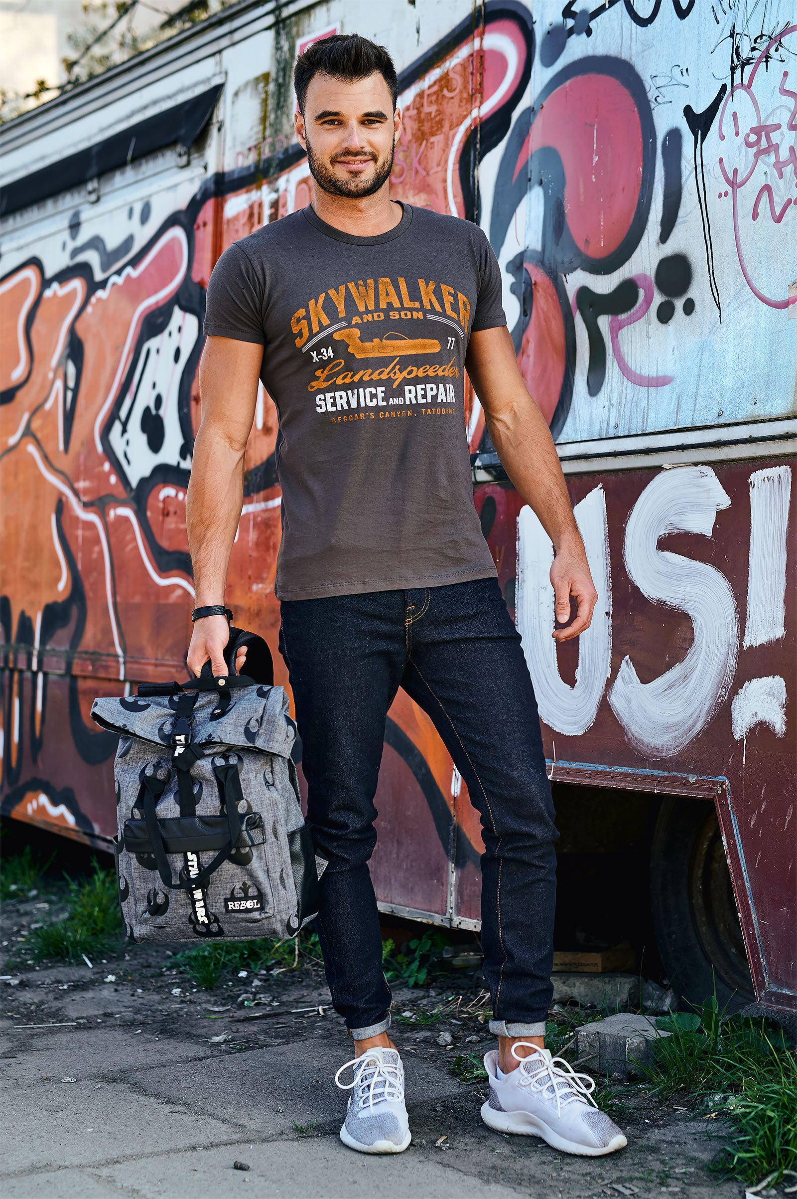 Immagine del prodotto Star Wars - T-shirt Landspeeder grigia