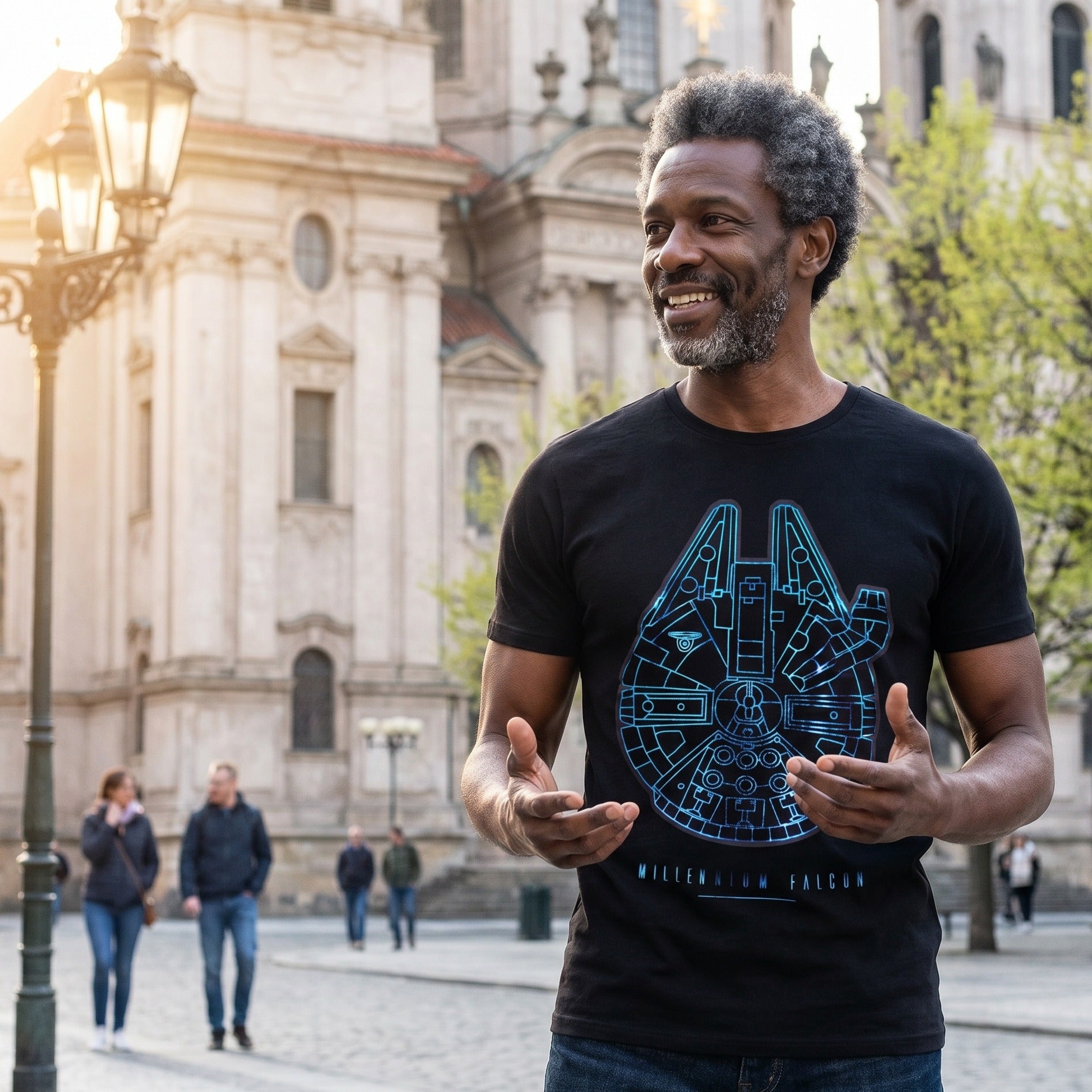 Immagine del prodotto Star Wars - T-Shirt nera Millennium Falcon