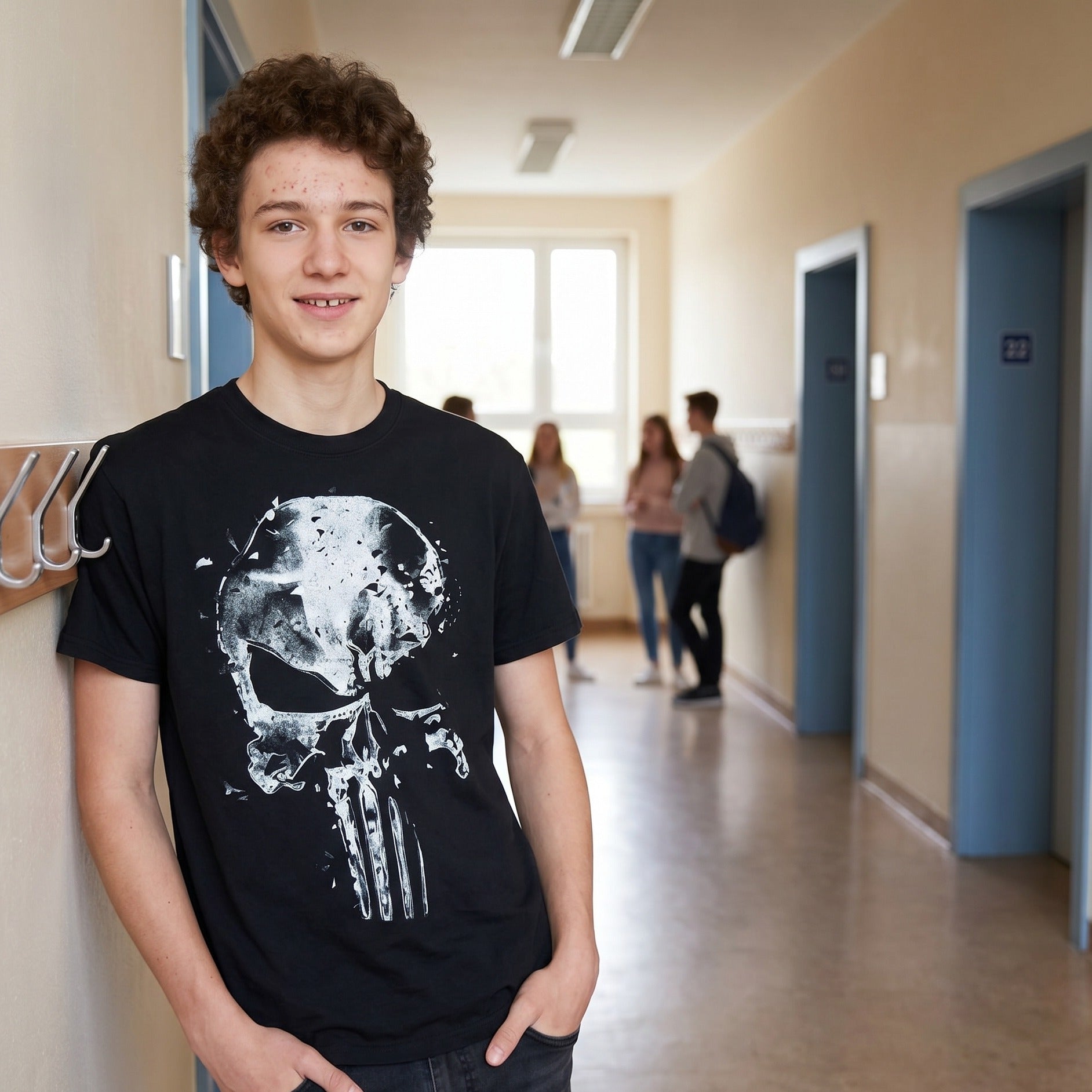 Immagine del prodotto Punisher - T-shirt con teschio nero