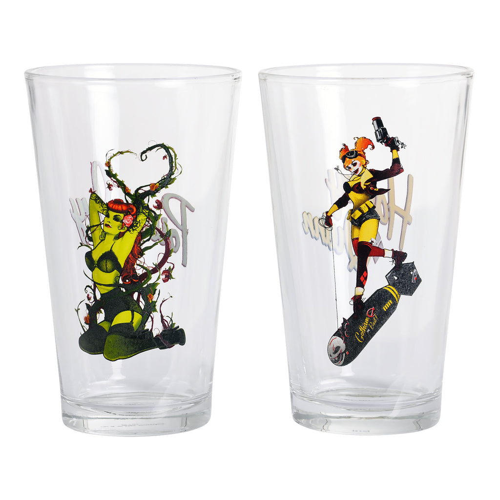Immagine del prodotto DC Comics - Set di bicchieri Harley Quinn e Poison Ivy