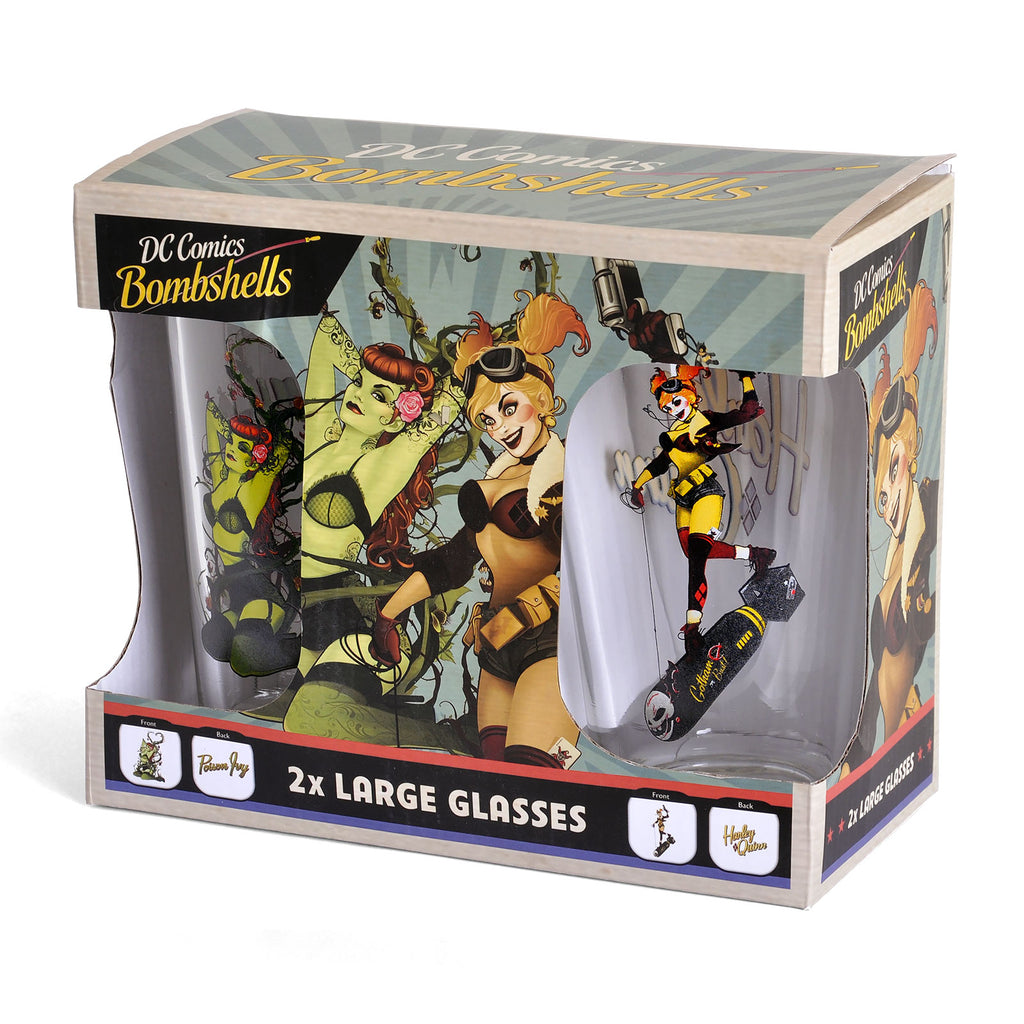 Immagine del prodotto DC Comics - Set di bicchieri Harley Quinn e Poison Ivy