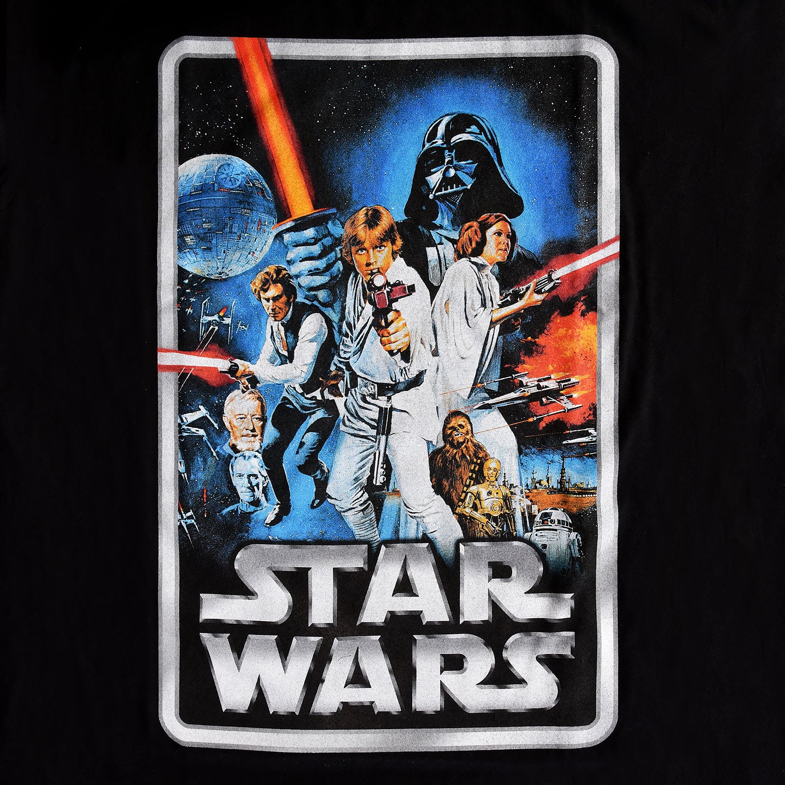 Immagine del prodotto Star Wars - T-shirt nera con poster retro del film