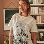 Immagine del prodotto Dragon Ball - T-shirt bianca del gruppo Saiyajin