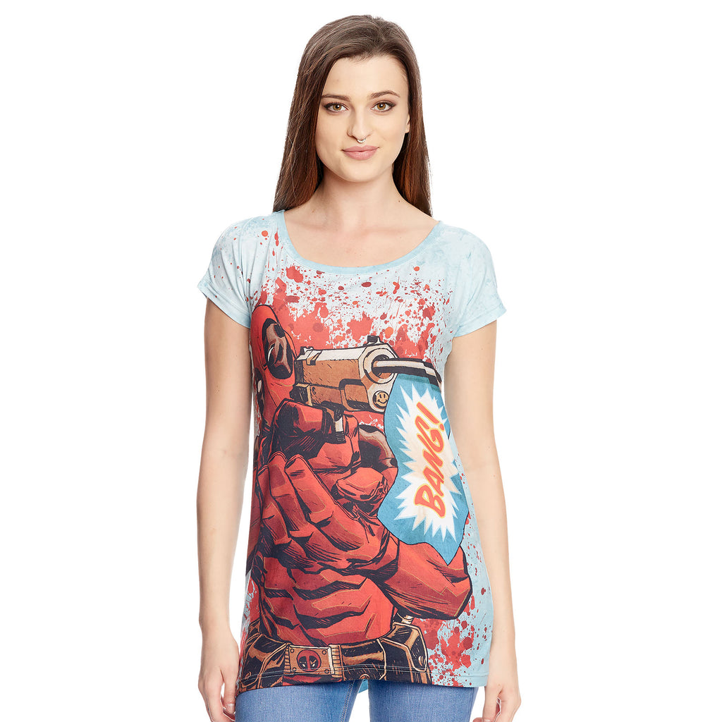 Immagine del prodotto Deadpool - Maglietta da ragazza Bang Loose Fit blu