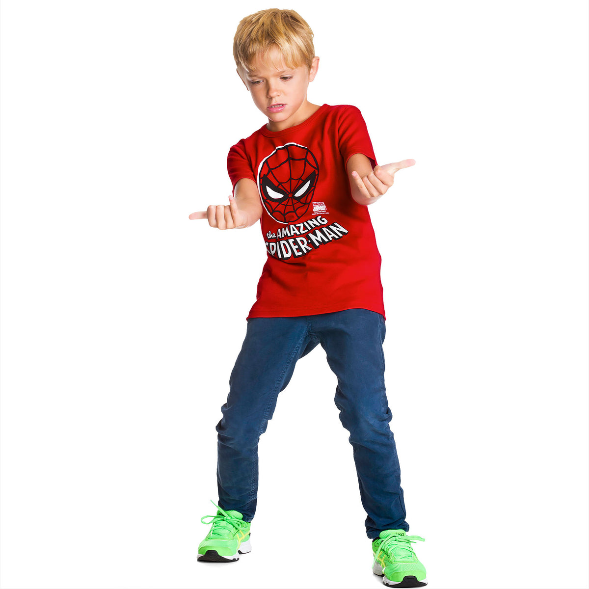 Immagine del prodotto Spider-Man - Maglietta per bambini con maschera rossa