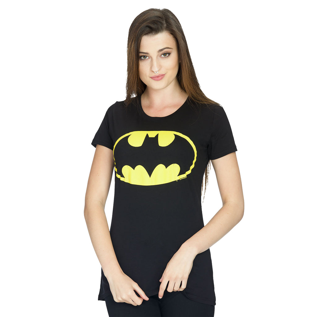 Immagine del prodotto Batman - Maglietta da ragazza con logo nero