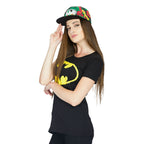 Immagine del prodotto Batman - Maglietta da ragazza con logo nero