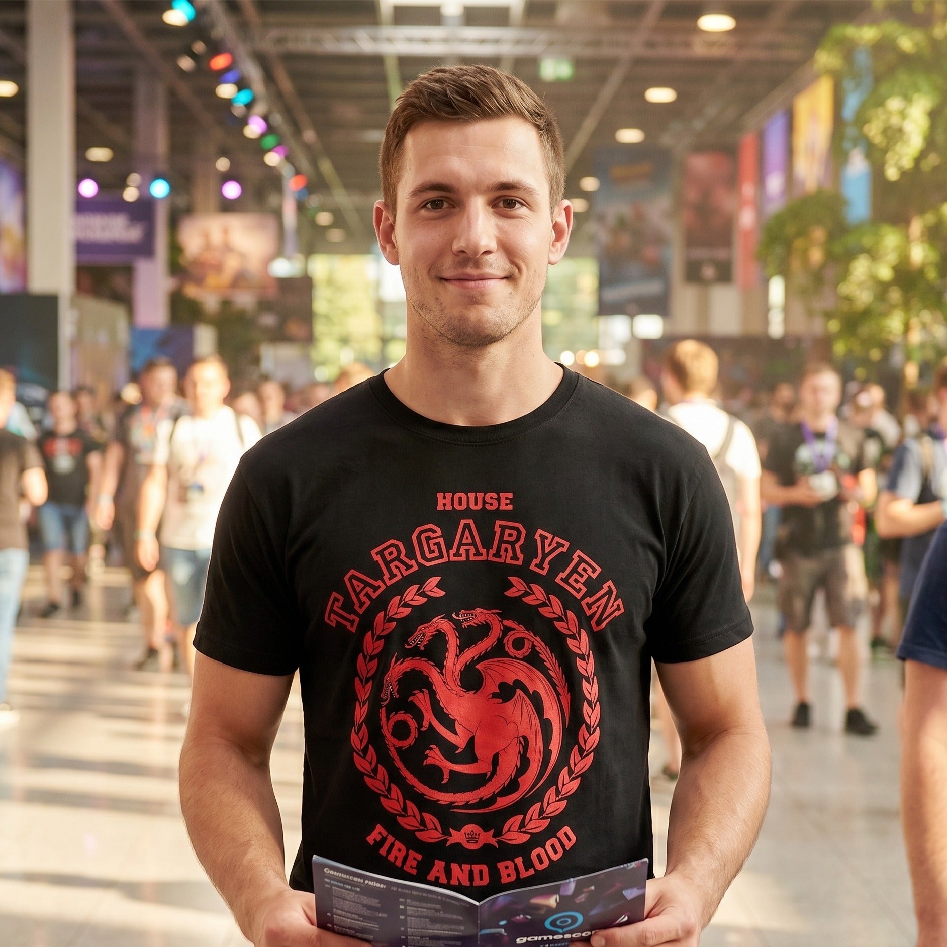 Immagine del prodotto Game of Thrones - Targaryen stemma T-shirt nera