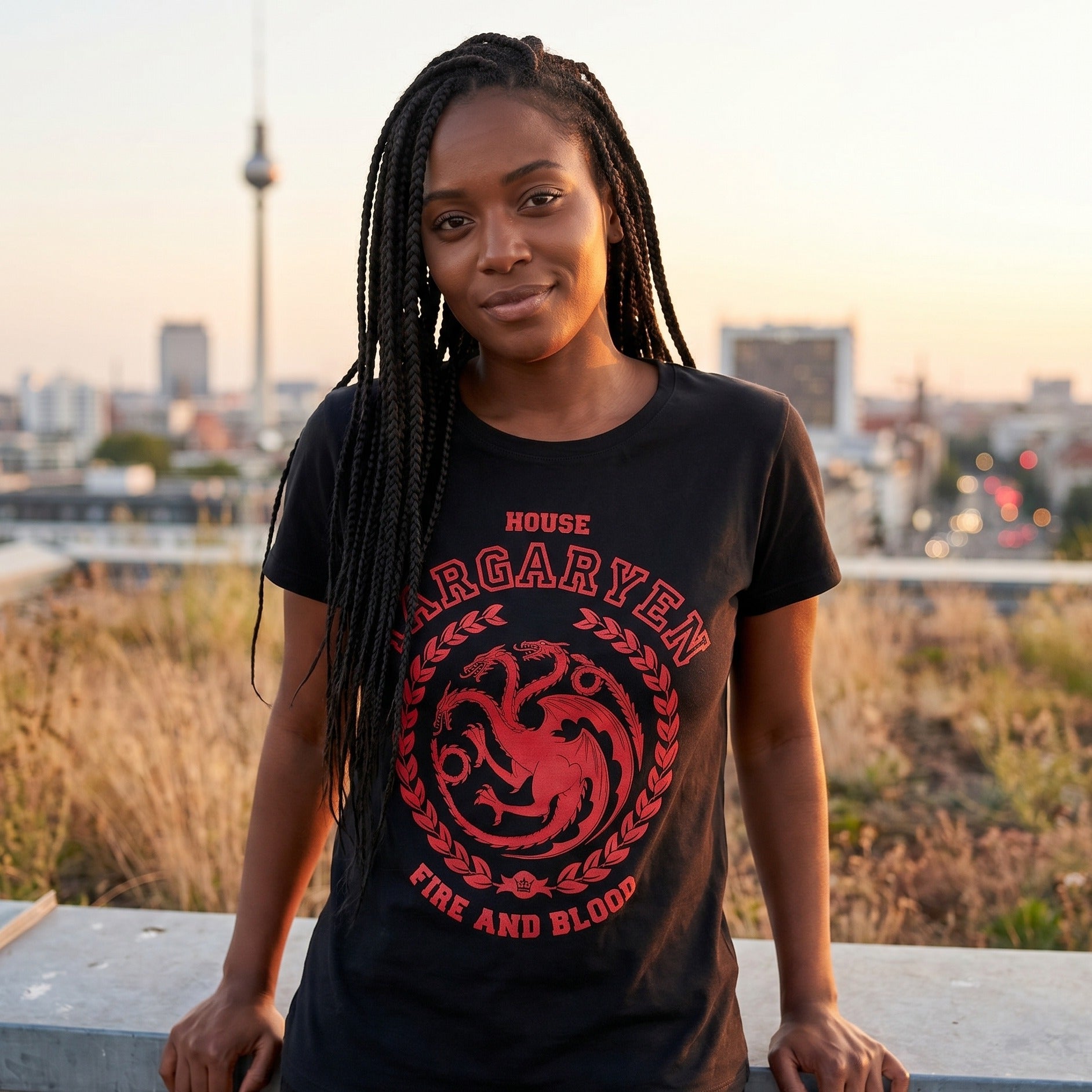 Immagine del prodotto Game of Thrones - Targaryen stemma T-shirt nera