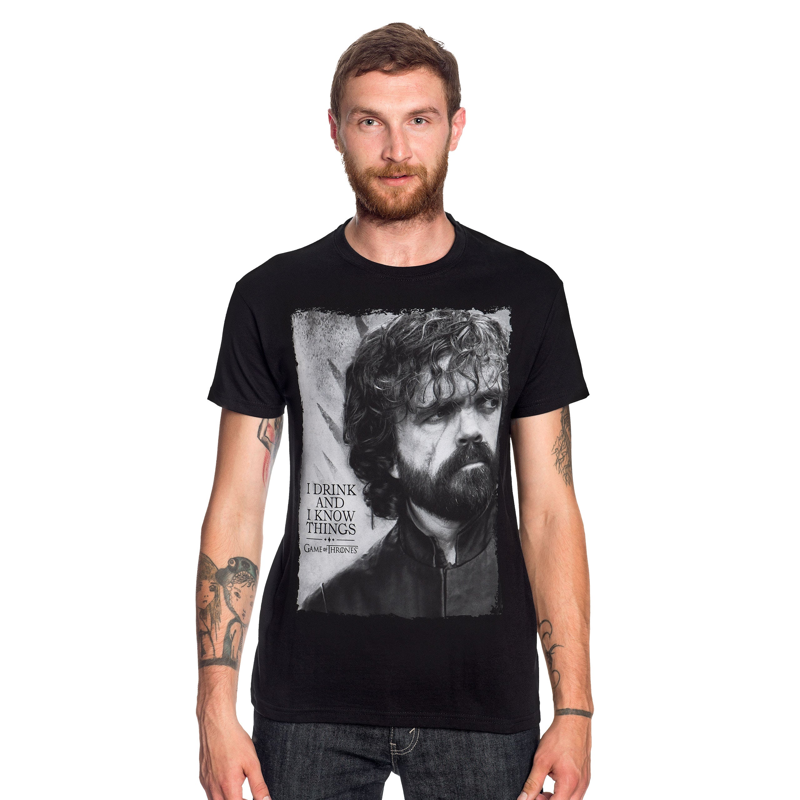 Immagine del prodotto Game of Thrones - T-shirt nera Tyrion Drink And Know Things