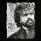 Immagine del prodotto Game of Thrones - T-shirt nera Tyrion Drink And Know Things