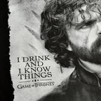 Immagine del prodotto Game of Thrones - T-shirt nera Tyrion Drink And Know Things