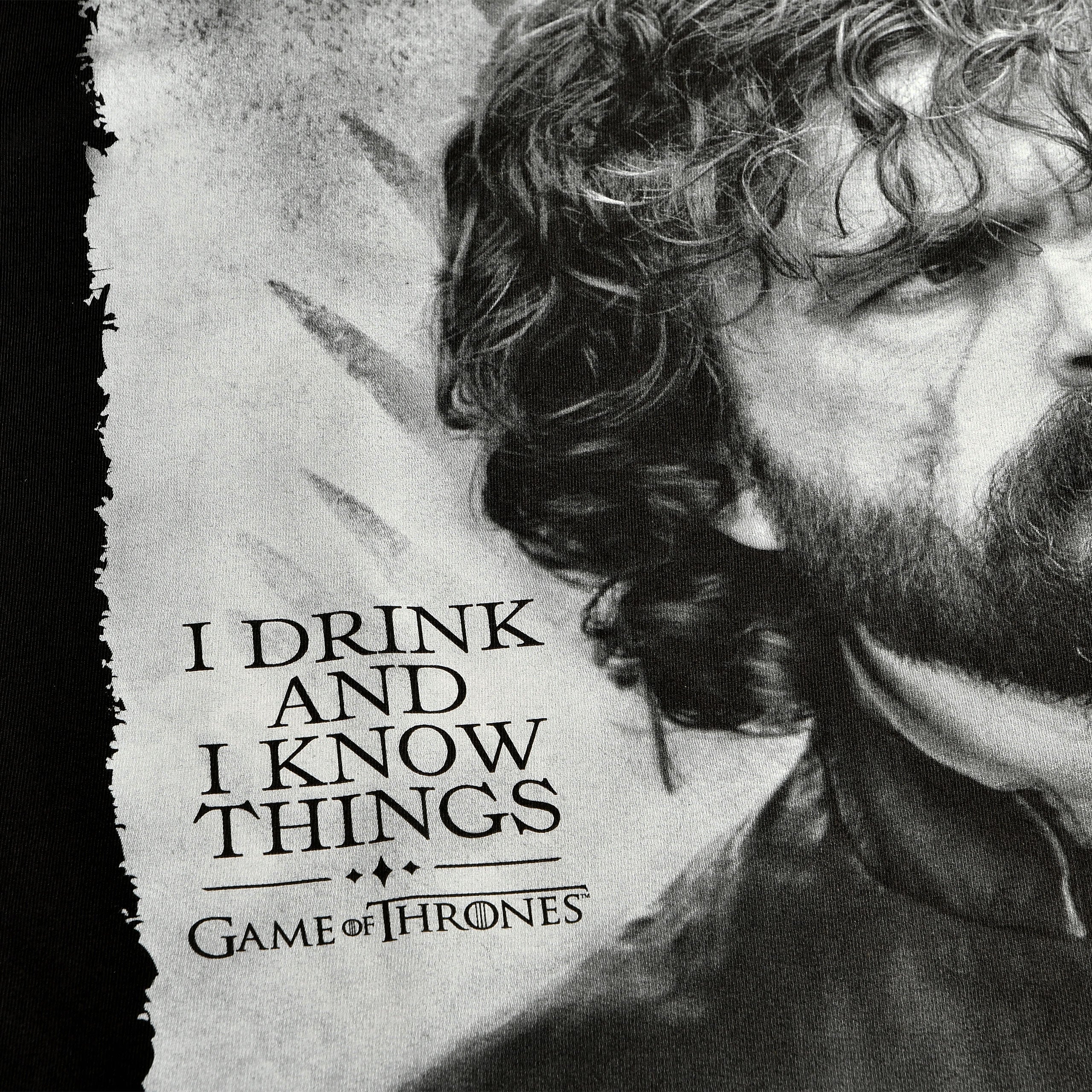 Immagine del prodotto Game of Thrones - T-shirt nera Tyrion Drink And Know Things