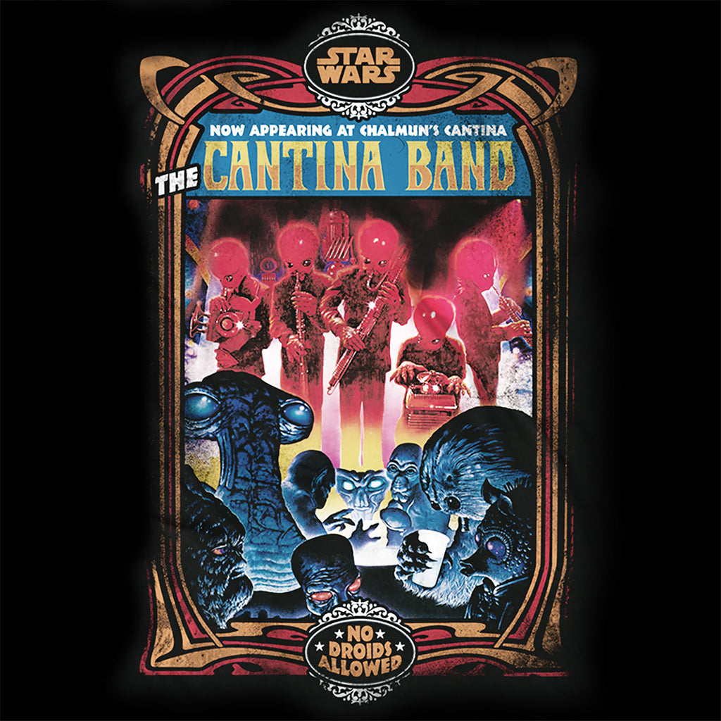 Immagine del prodotto Star Wars - T-shirt nera della Cantina Band di Chalmun