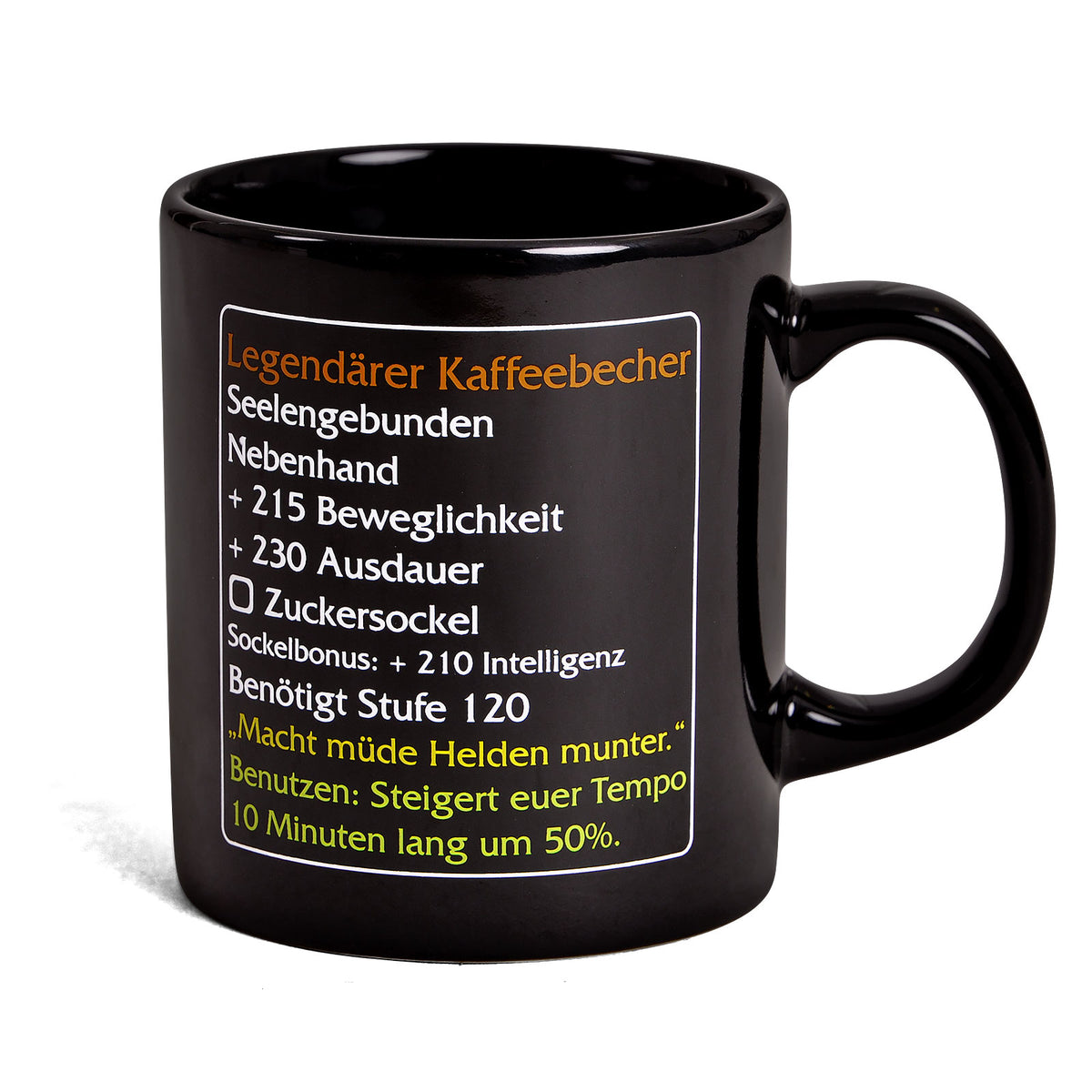 Immagine del prodotto Tazza di caffè leggendaria - Tazza fan dell'articolo MMO Livello 120