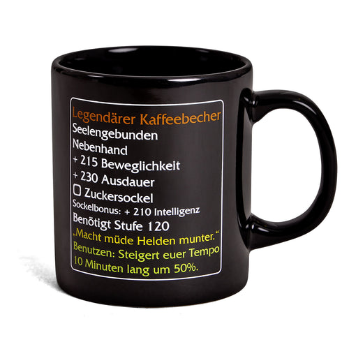 Immagine del prodotto Tazza di caffè leggendaria - Tazza fan dell'articolo MMO Livello 120