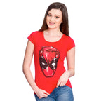 Immagine del prodotto Deadpool - Maglietta Girlie rossa con testa