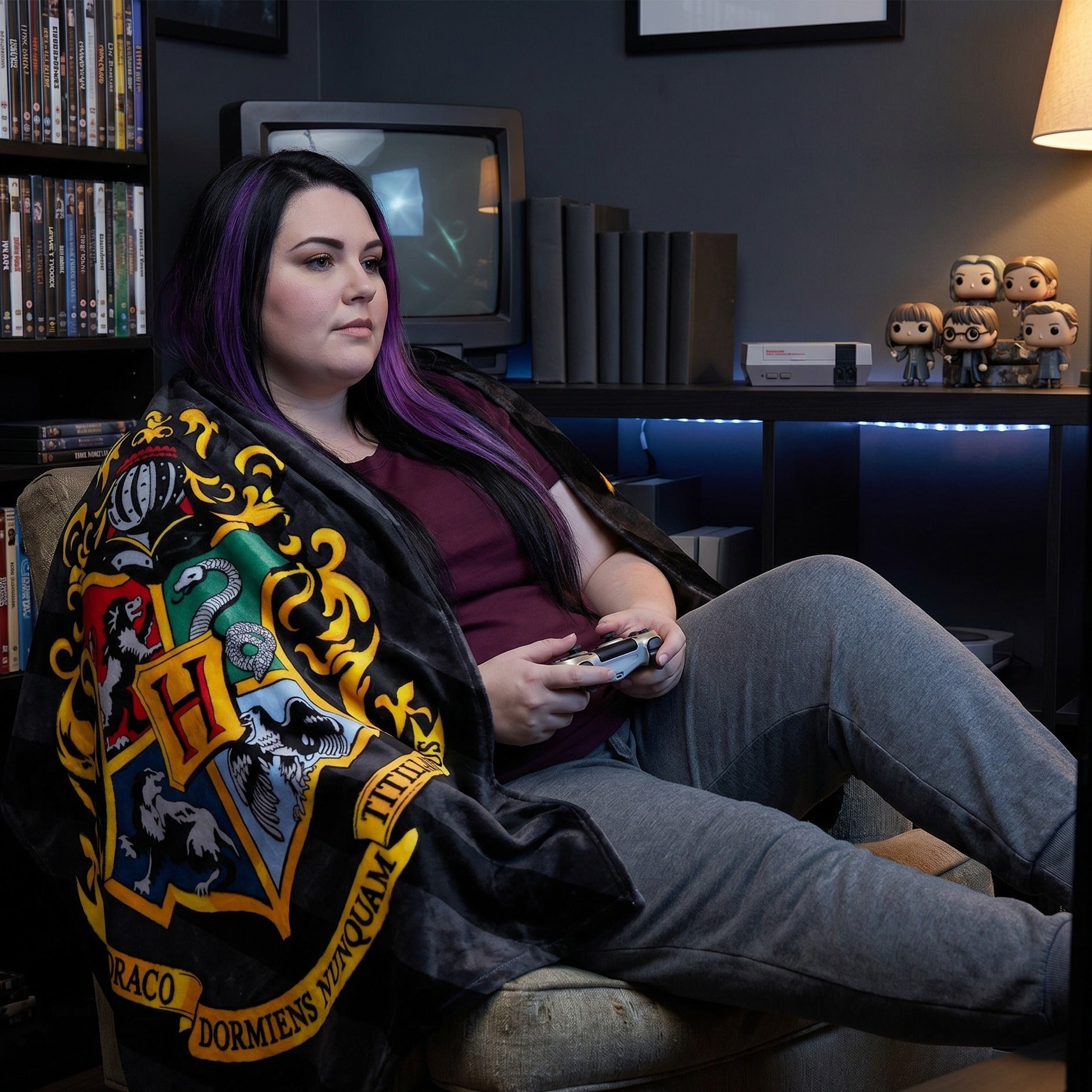 Immagine del prodotto Harry Potter - Coperta morbida con stemma di Hogwarts