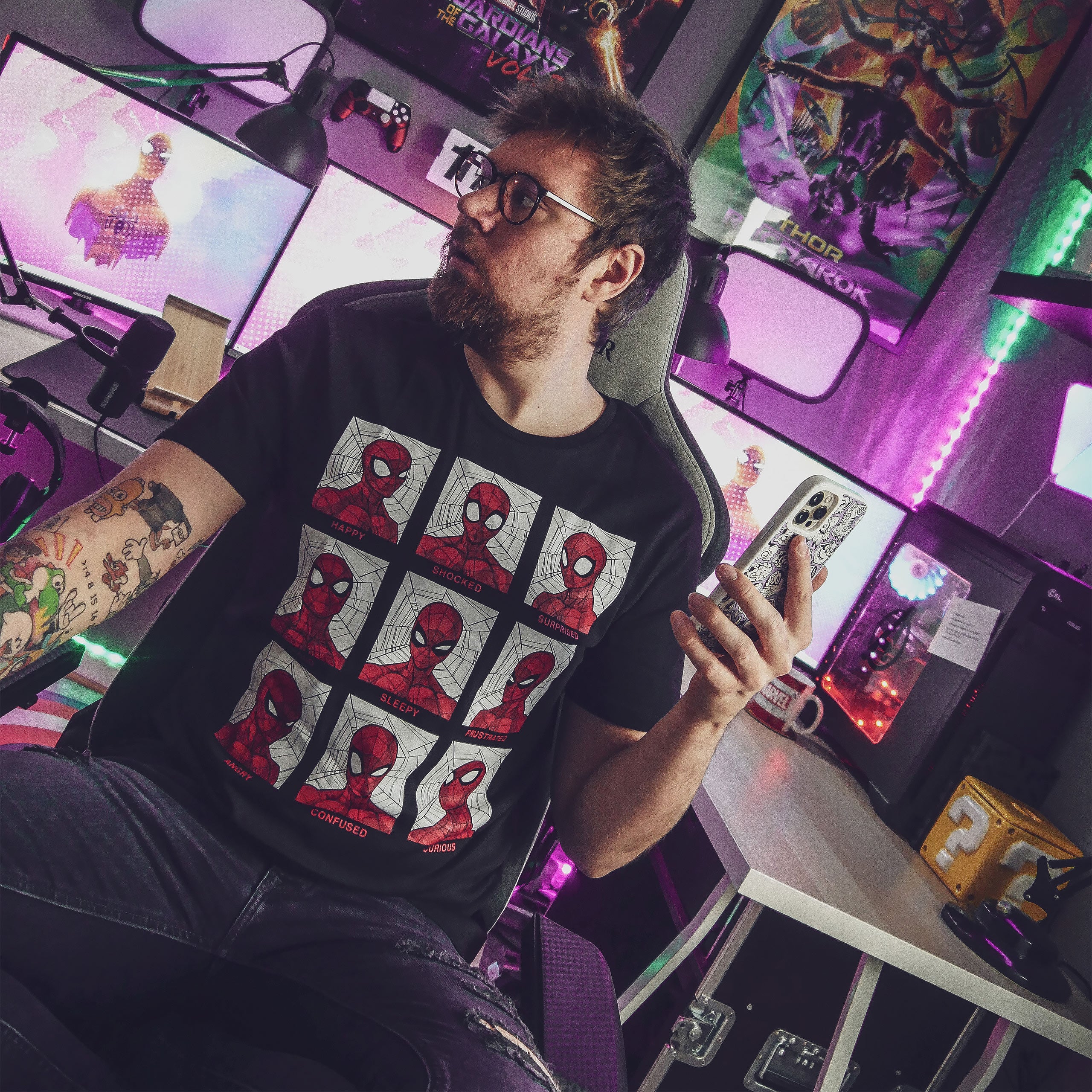 Immagine del prodotto Spider-Man - T-shirt Emotions nera