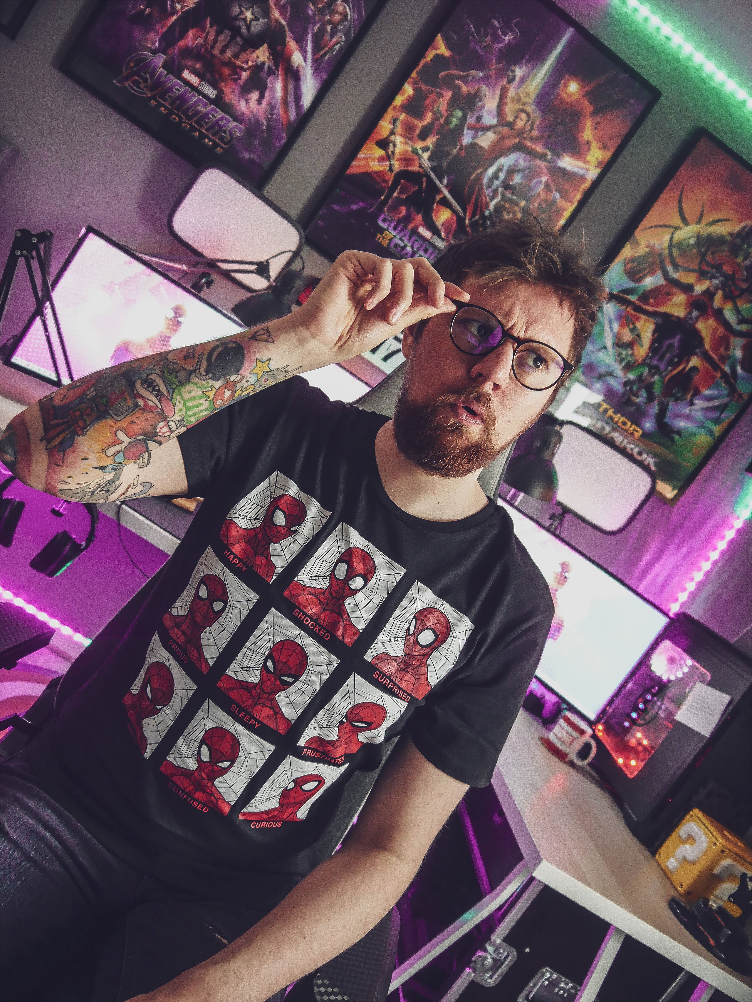Immagine del prodotto Spider-Man - T-shirt Emotions nera