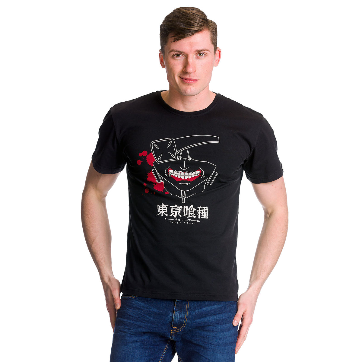 Immagine del prodotto Tokyo Ghoul - T-shirt nera con maschera di Kaneki