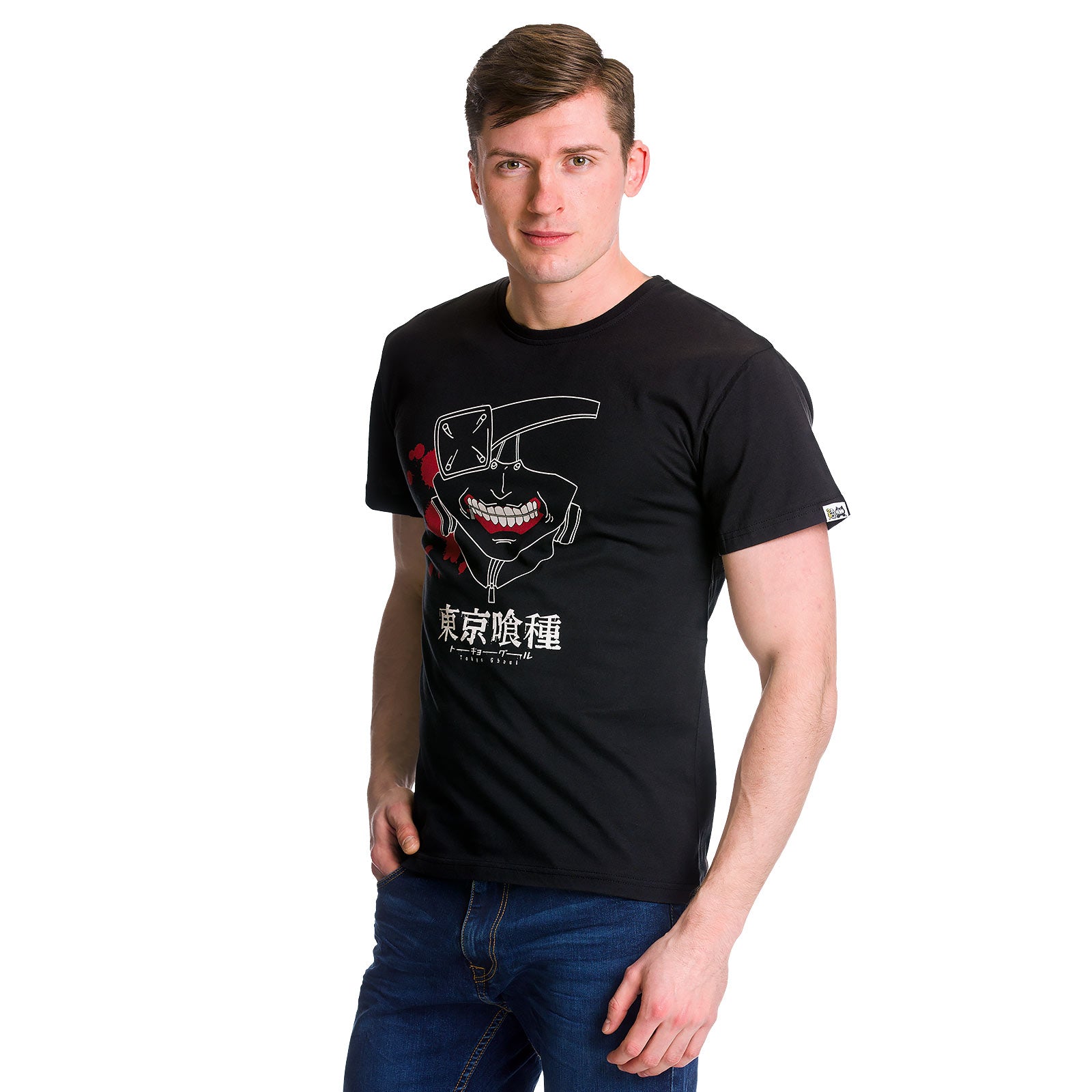 Immagine del prodotto Tokyo Ghoul - T-shirt nera con maschera di Kaneki