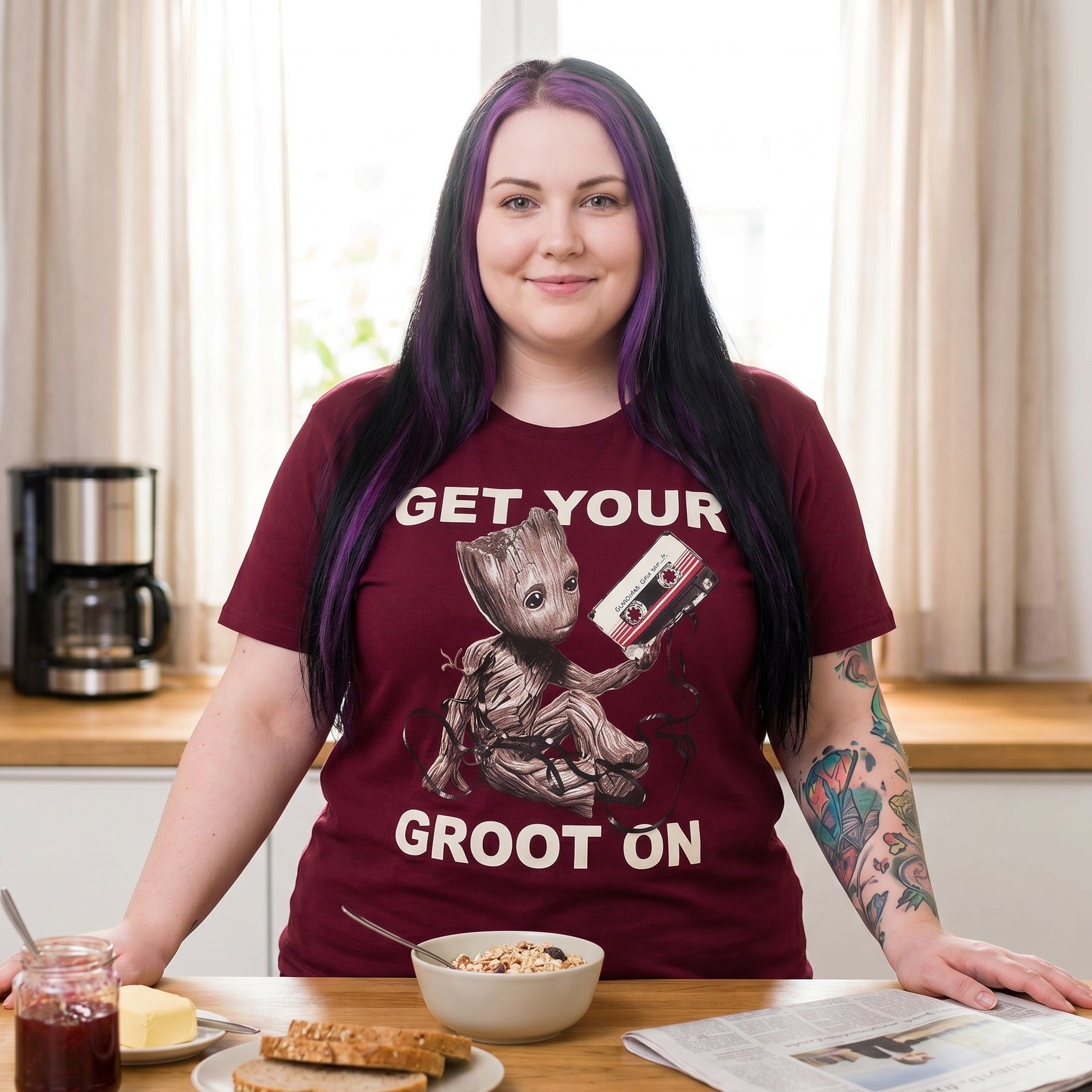 Immagine del prodotto Guardiani della Galassia - T-shirt di Groot rossa