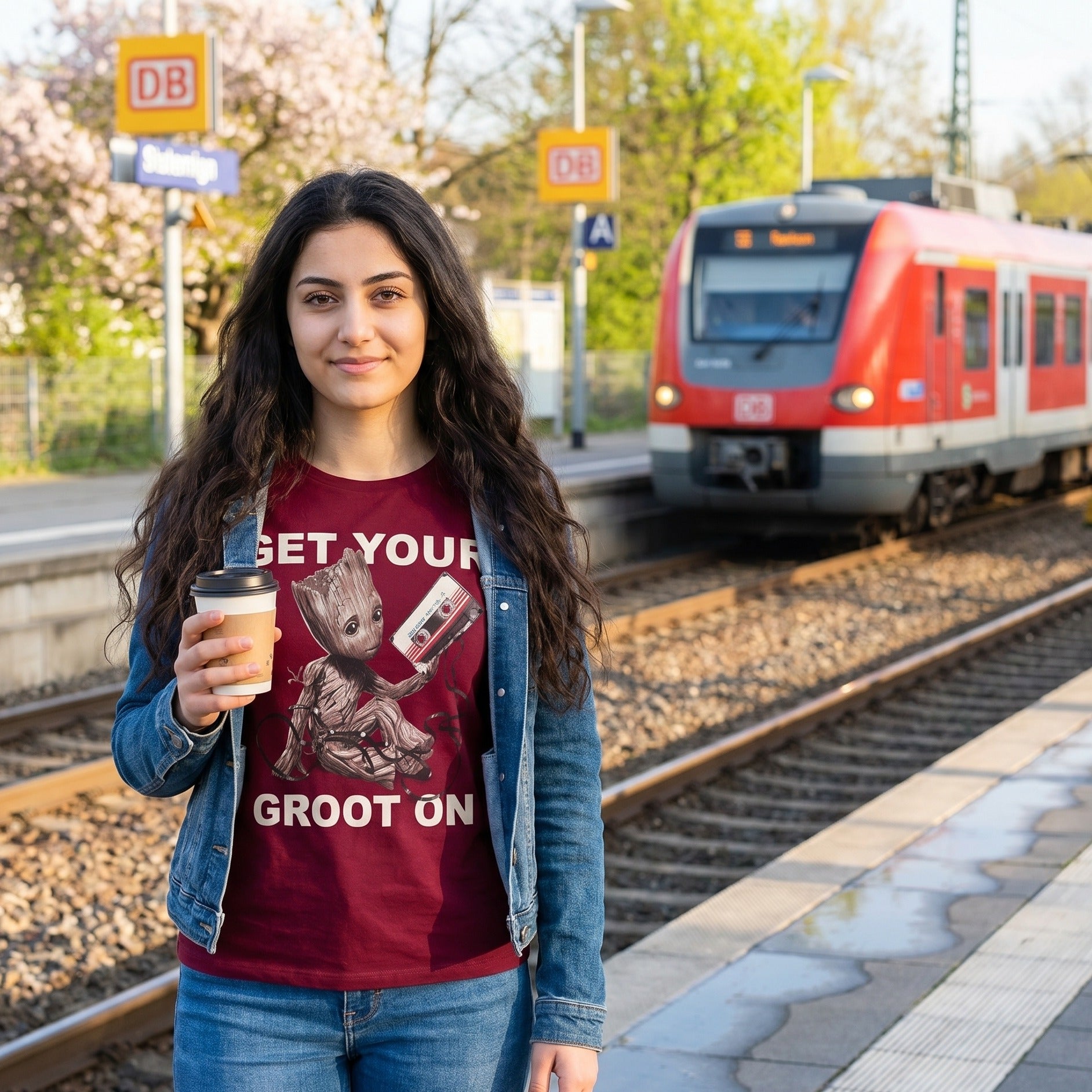 Immagine del prodotto Guardiani della Galassia - T-shirt di Groot rossa
