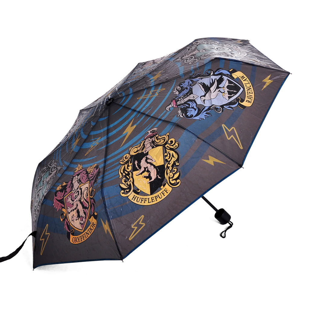 Immagine del prodotto Harry Potter - Ombrello con stemma delle case di Hogwarts con effetto Aqua