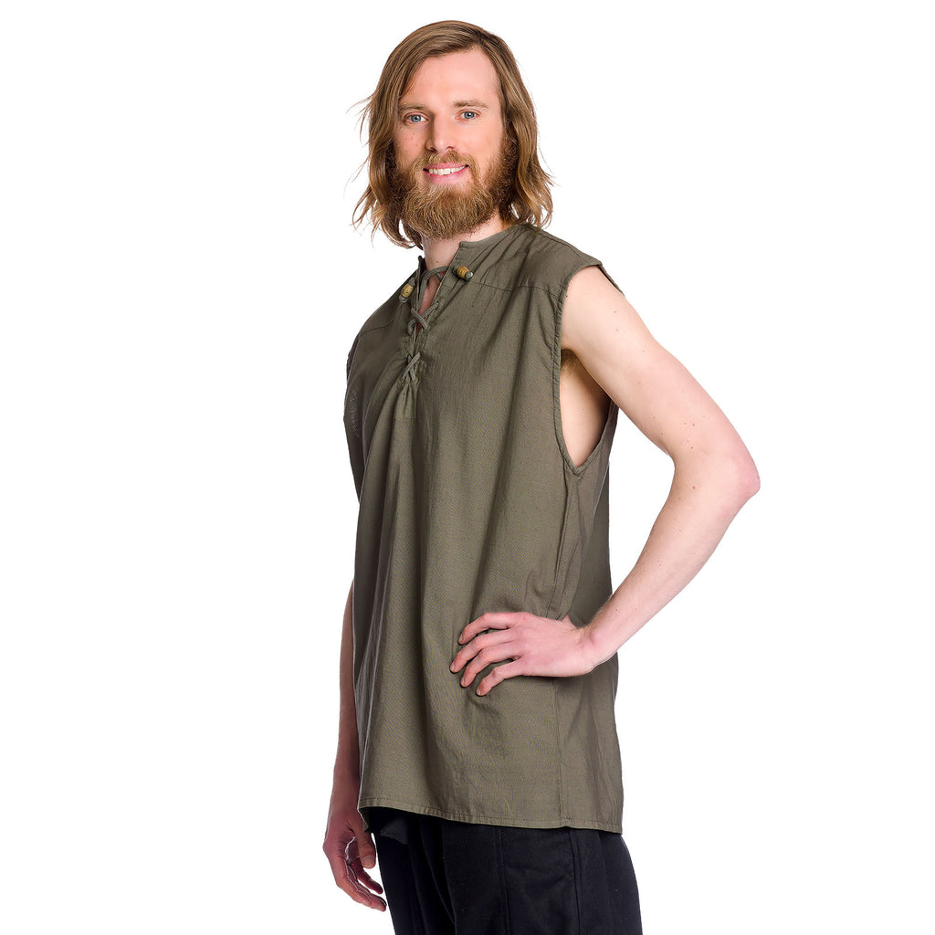 Immagine del prodotto Camicia medievale senza maniche oliva