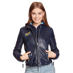 Immagine del prodotto Wonder Woman - Giacca di pelle con cappuccio blu con logo