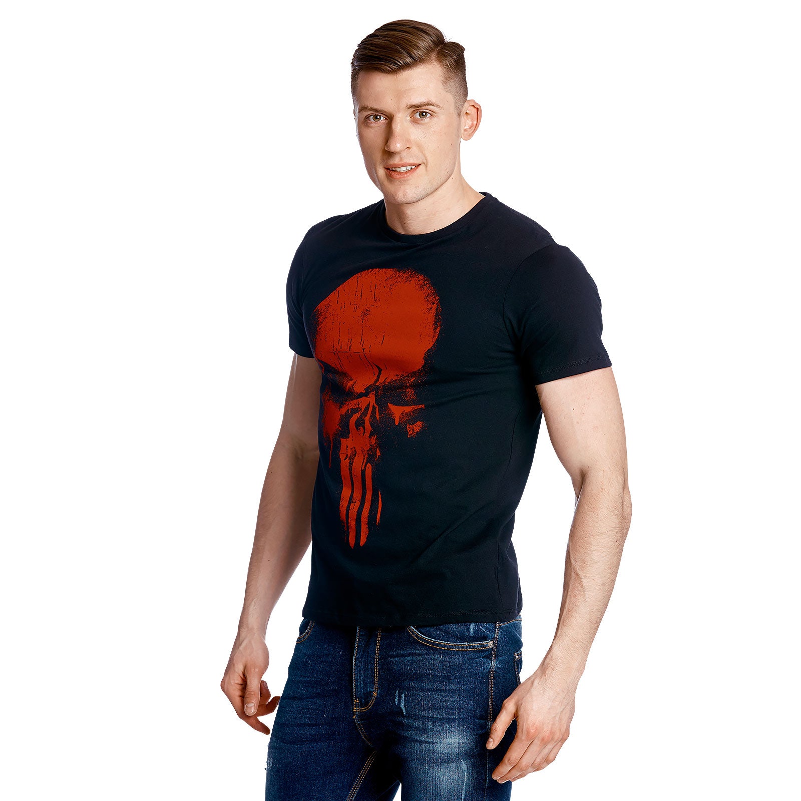 Immagine del prodotto T-shirt nera Punisher vs. Daredevil