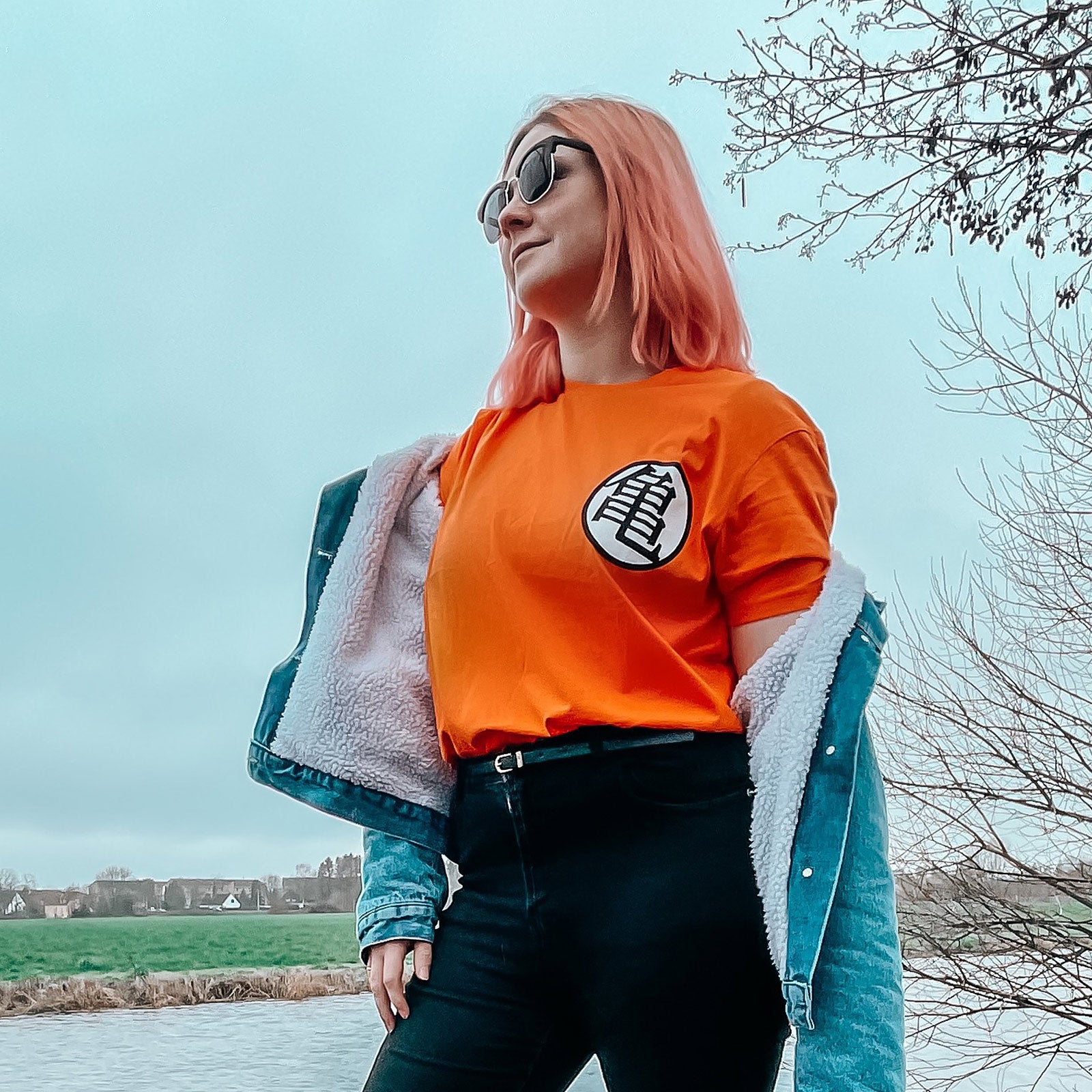Immagine del prodotto Dragon Ball - Kaio Distressed T-shirt arancione