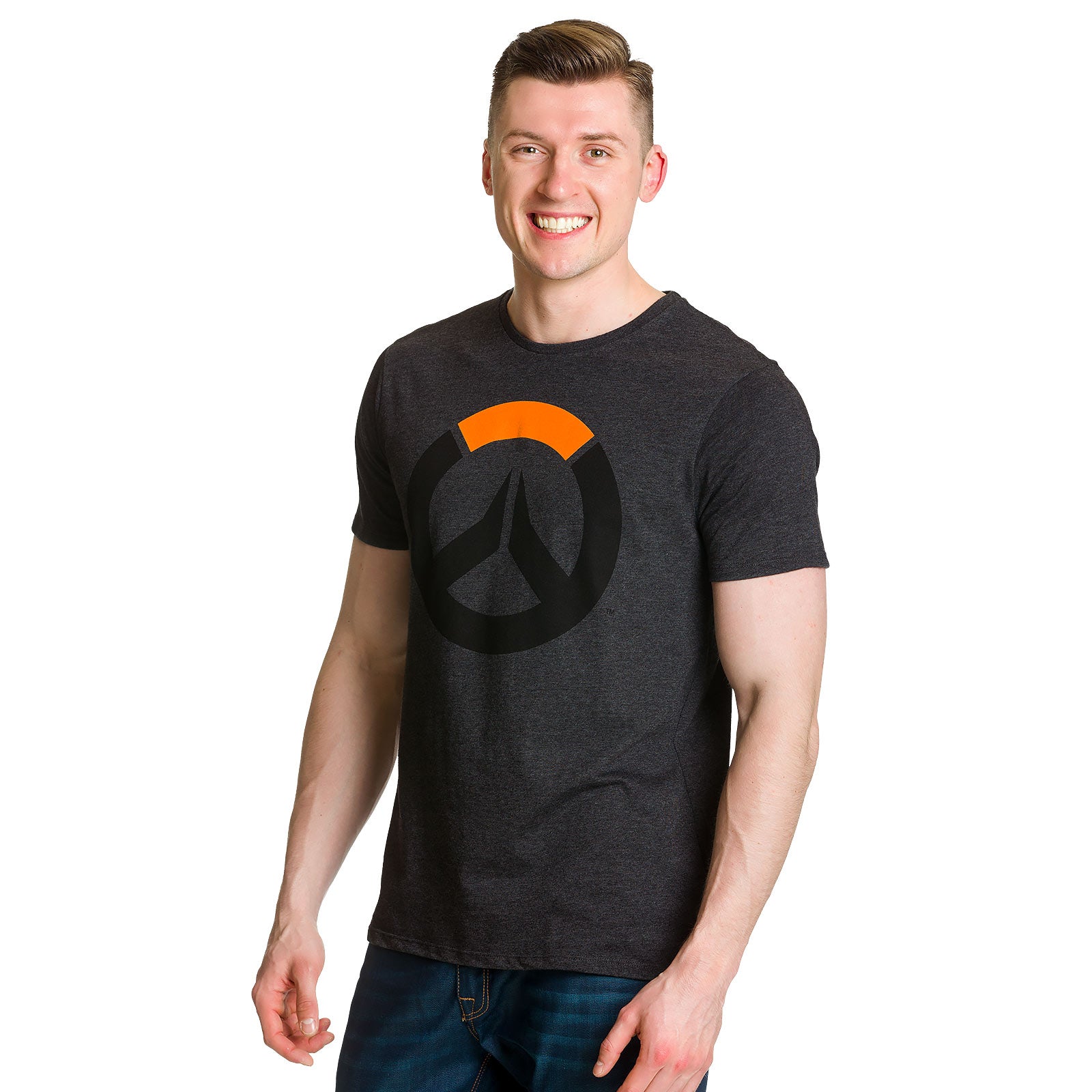 Immagine del prodotto Overwatch - T-Shirt con logo XL grigia