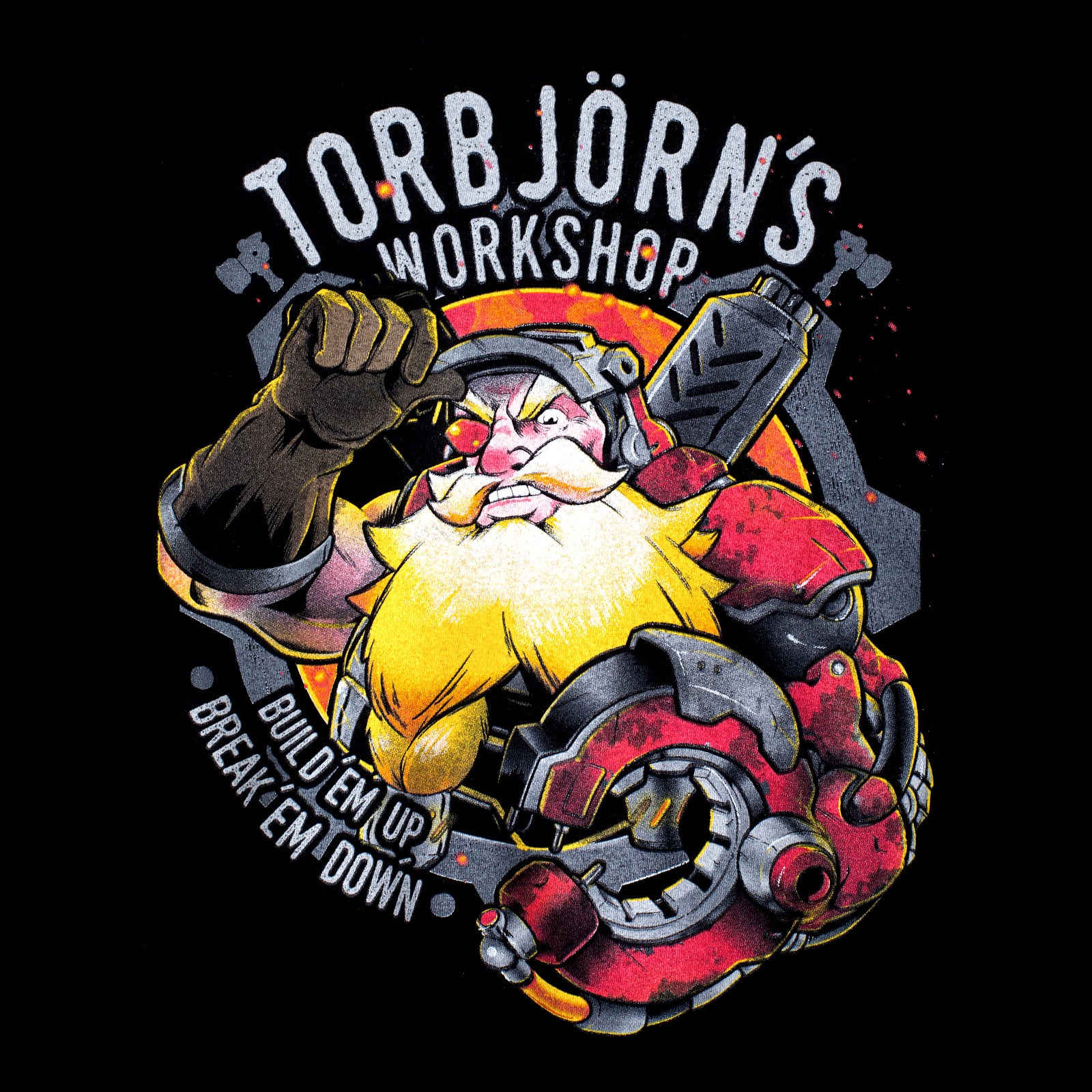 Immagine del prodotto Overwatch - Maglietta nera del laboratorio di Torbjörn