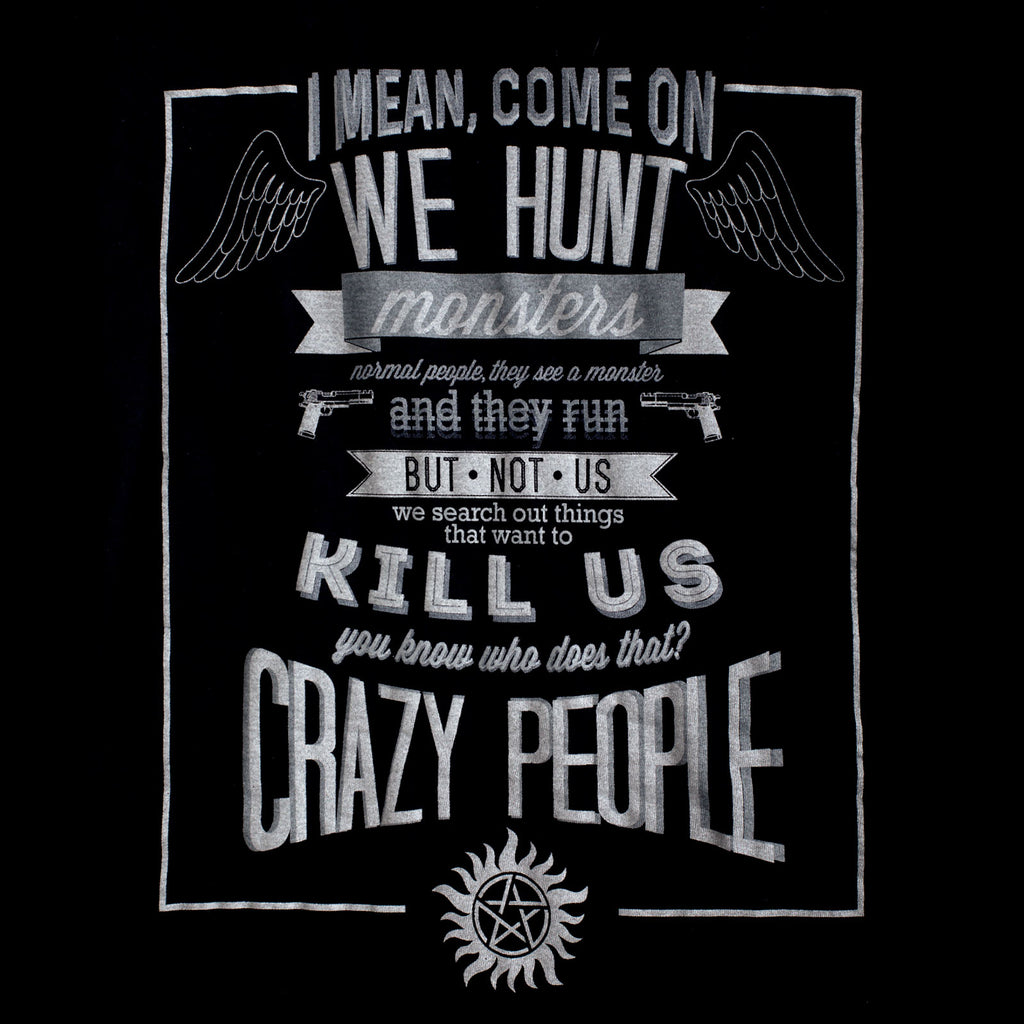 Immagine del prodotto Supernatural - Maglietta Crazy People per ragazze nera