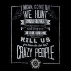 Immagine del prodotto Supernatural - Maglietta Crazy People per ragazze nera