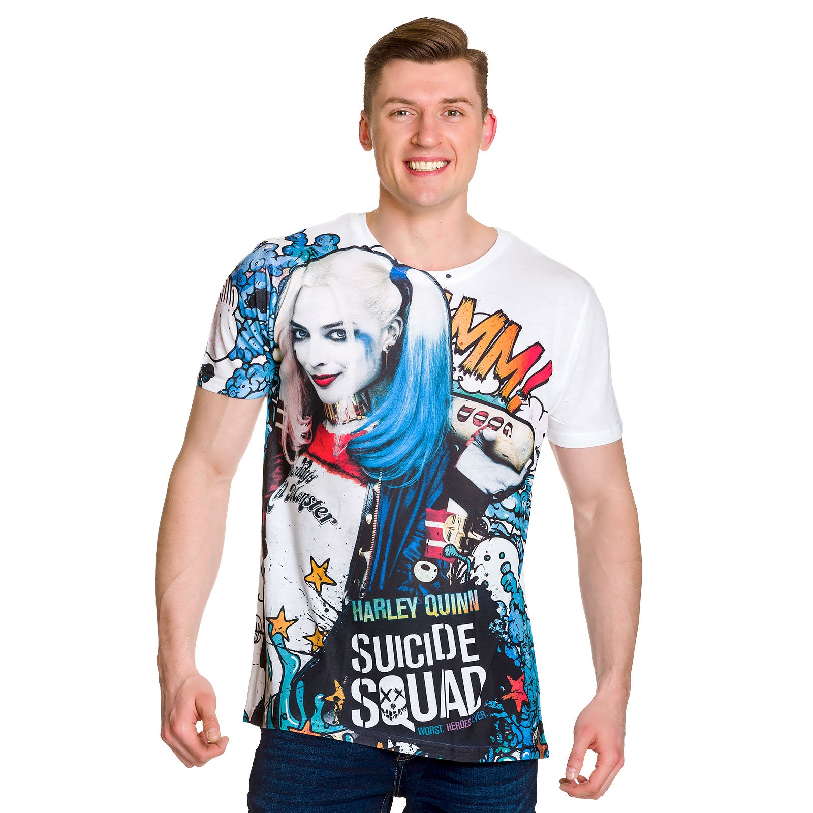 Product image Suicide Squad - Harley Quinn Graffiti Full Size T-Shirt