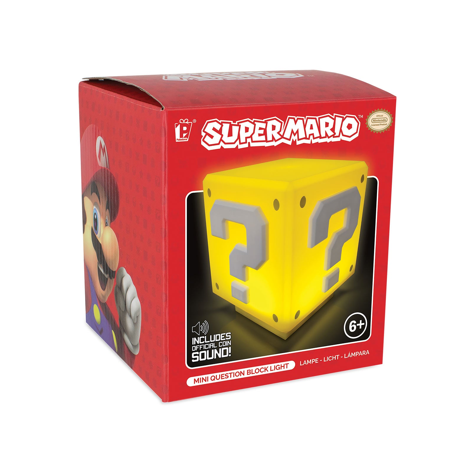 Immagine del prodotto Super Mario - Mini lampada con suono a punto interrogativo