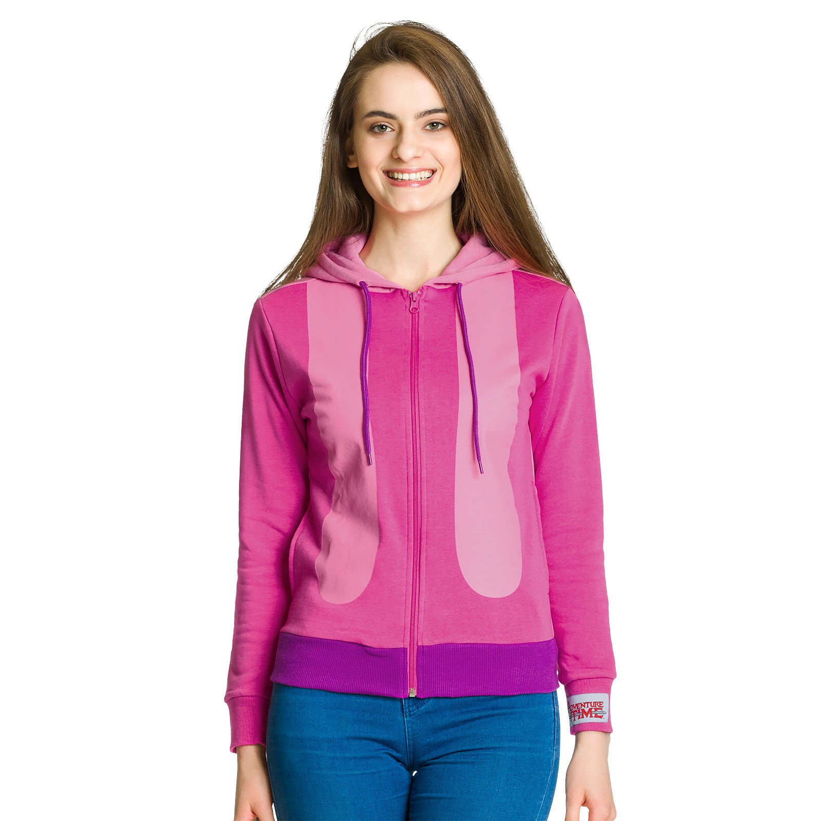 Immagine del prodotto Adventure Time - Felpa con cappuccio Principessa Gommarosa donna rosa