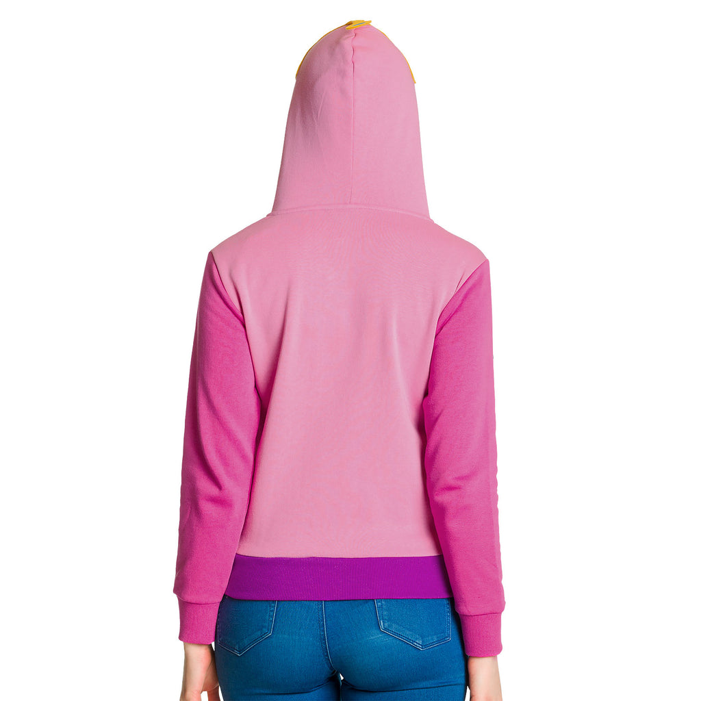 Immagine del prodotto Adventure Time - Felpa con cappuccio Principessa Gommarosa donna rosa