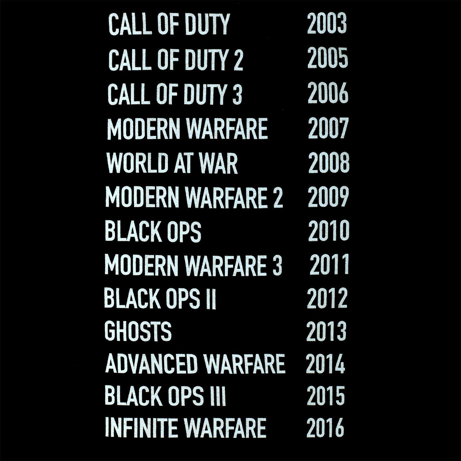 Immagine del prodotto Call of Duty - T-Shirt Skull Tour nera