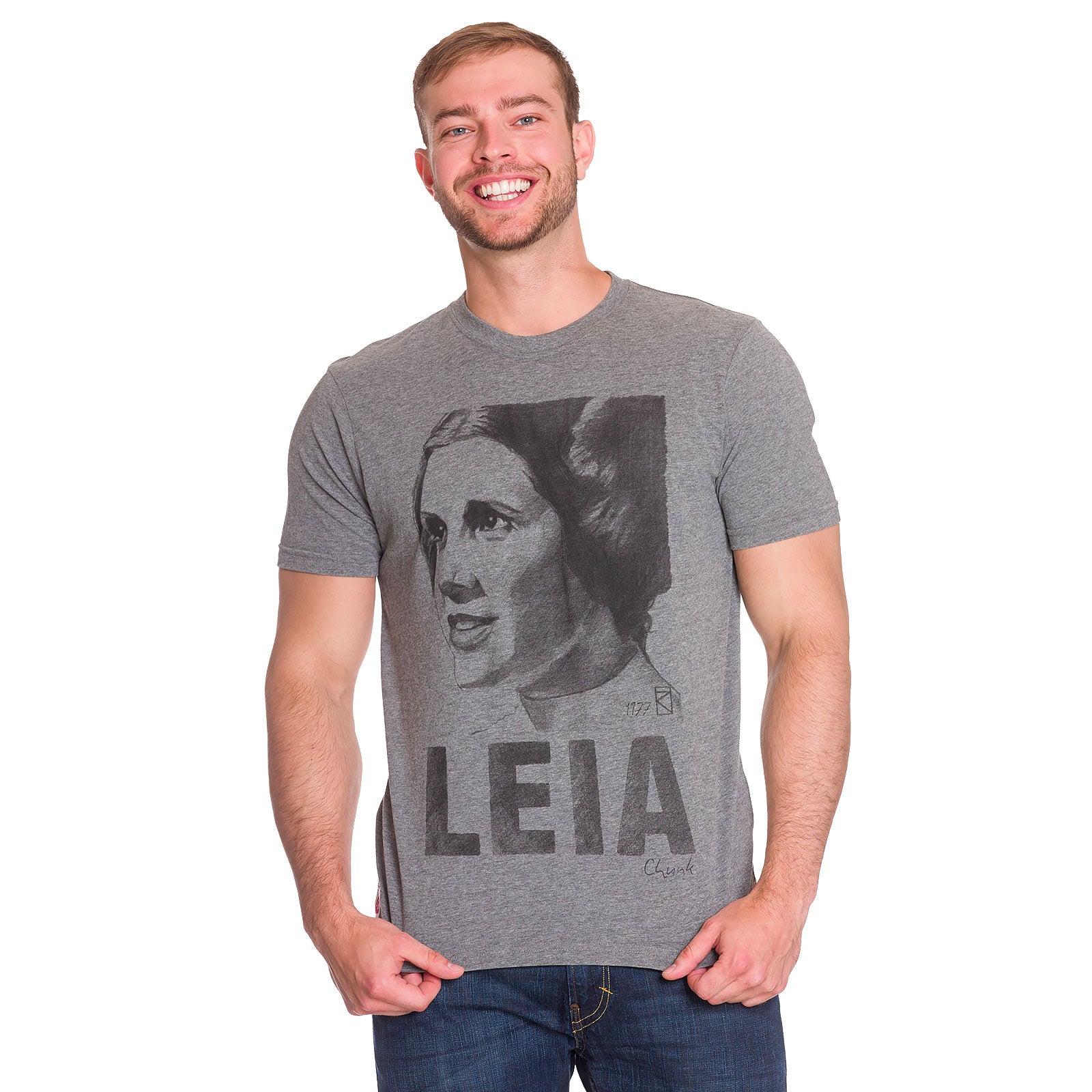 Immagine del prodotto Star Wars - T-shirt con schizzo di Leia grigia