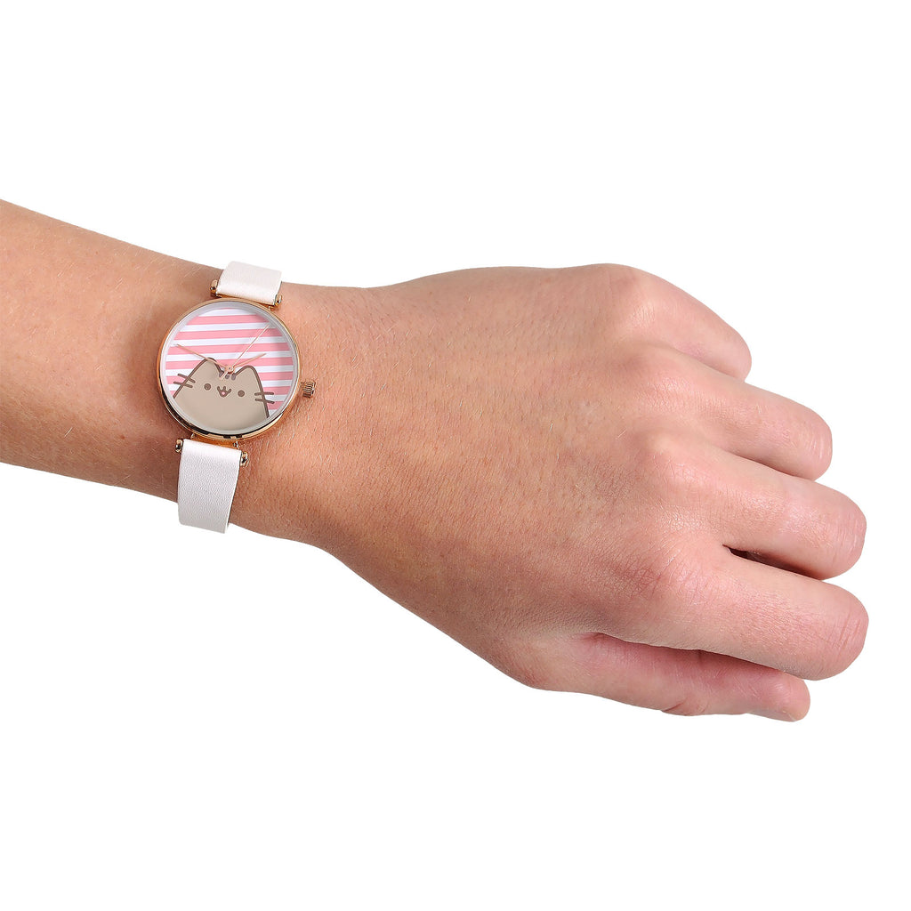 Immagine del prodotto Pusheen - Orologio a righe bianco