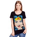 Product image Wonder Woman - Mustache Ladies T-Shirt