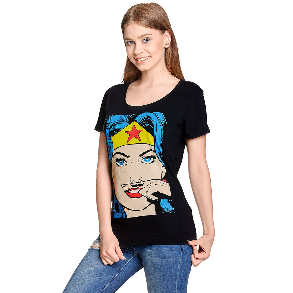 Product image Wonder Woman - Mustache Ladies T-Shirt