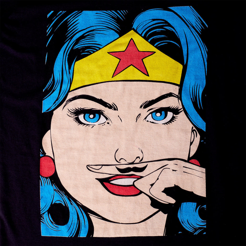 Product image Wonder Woman - Mustache Ladies T-Shirt