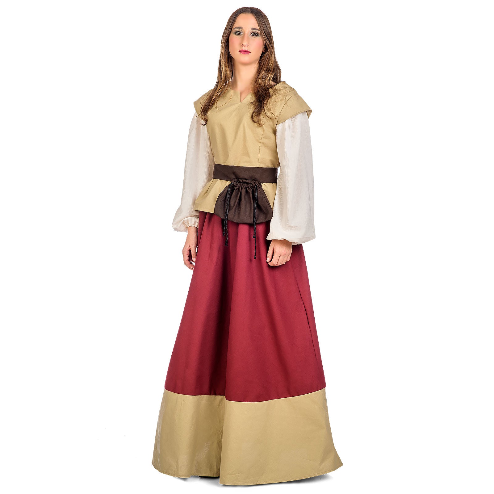 Product image Medieval Women's Costume Juana beige-red