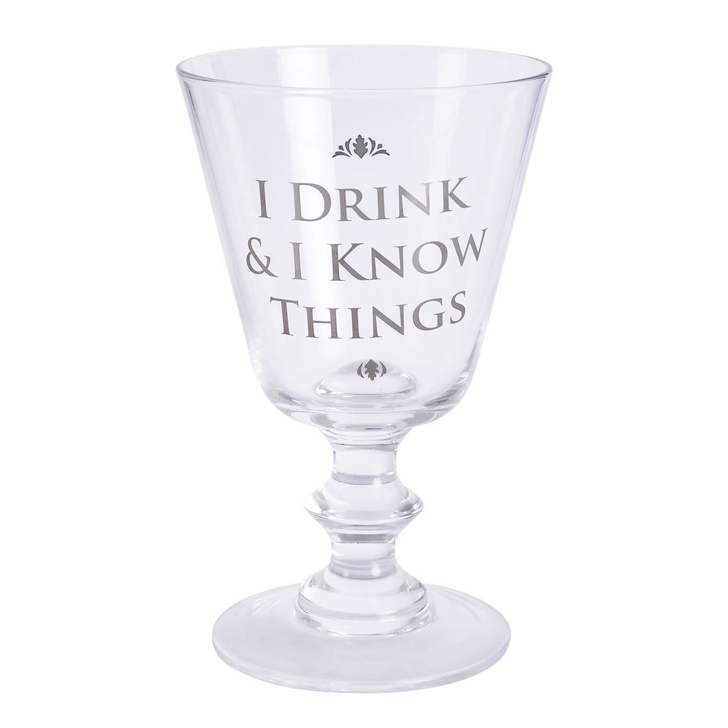 Immagine del prodotto Game of Thrones - Bicchiere da vino 'Bevi e Sai'