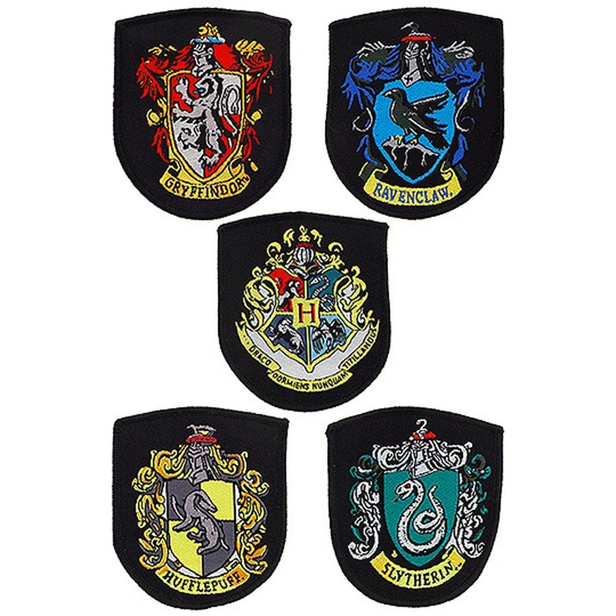 Immagine del prodotto Harry Potter - Set di 5 toppe con stemmi delle case